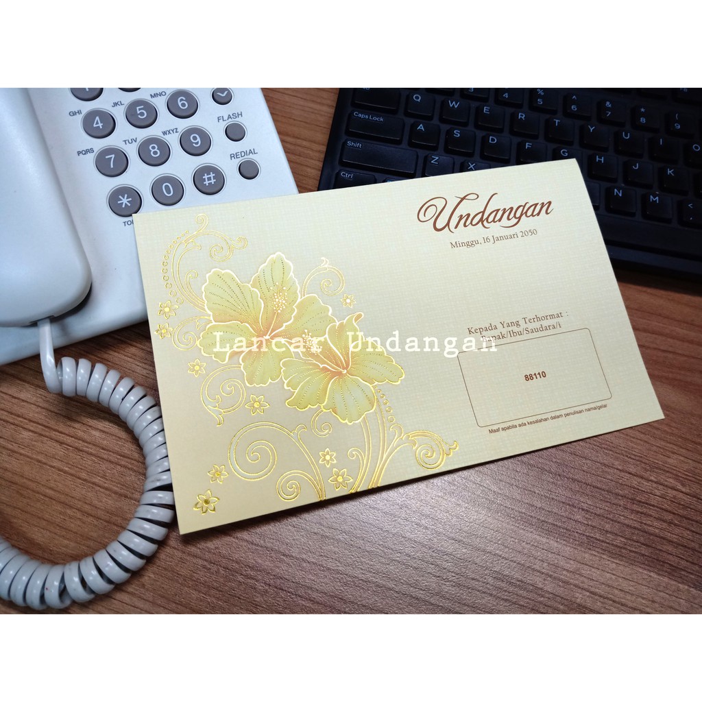 Undangan Pernikahan / Undangan Murah / Erba 88110