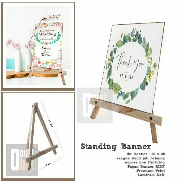 Custom Size Ukuran  Banner  Set Standing Shopee  Indonesia