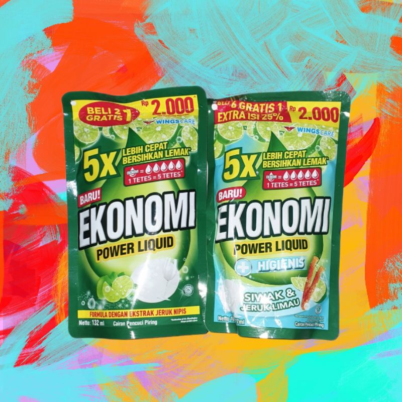 Ekonomi Sabun Cuci piring 105 ml kemasan 2000