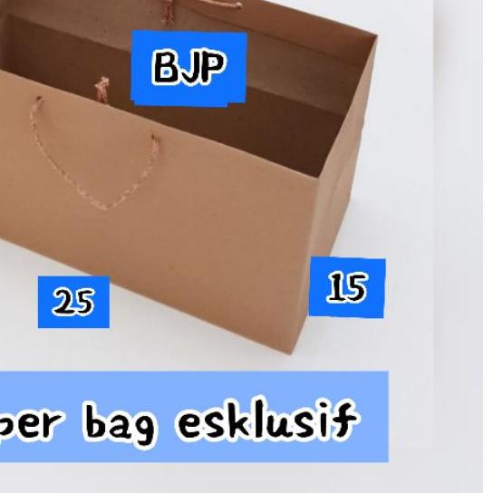 

♠ Paper Bag / Kantong Kertas Brownies Small uk 25 x 15 x 15 cm [ 150 gsm ] ™
