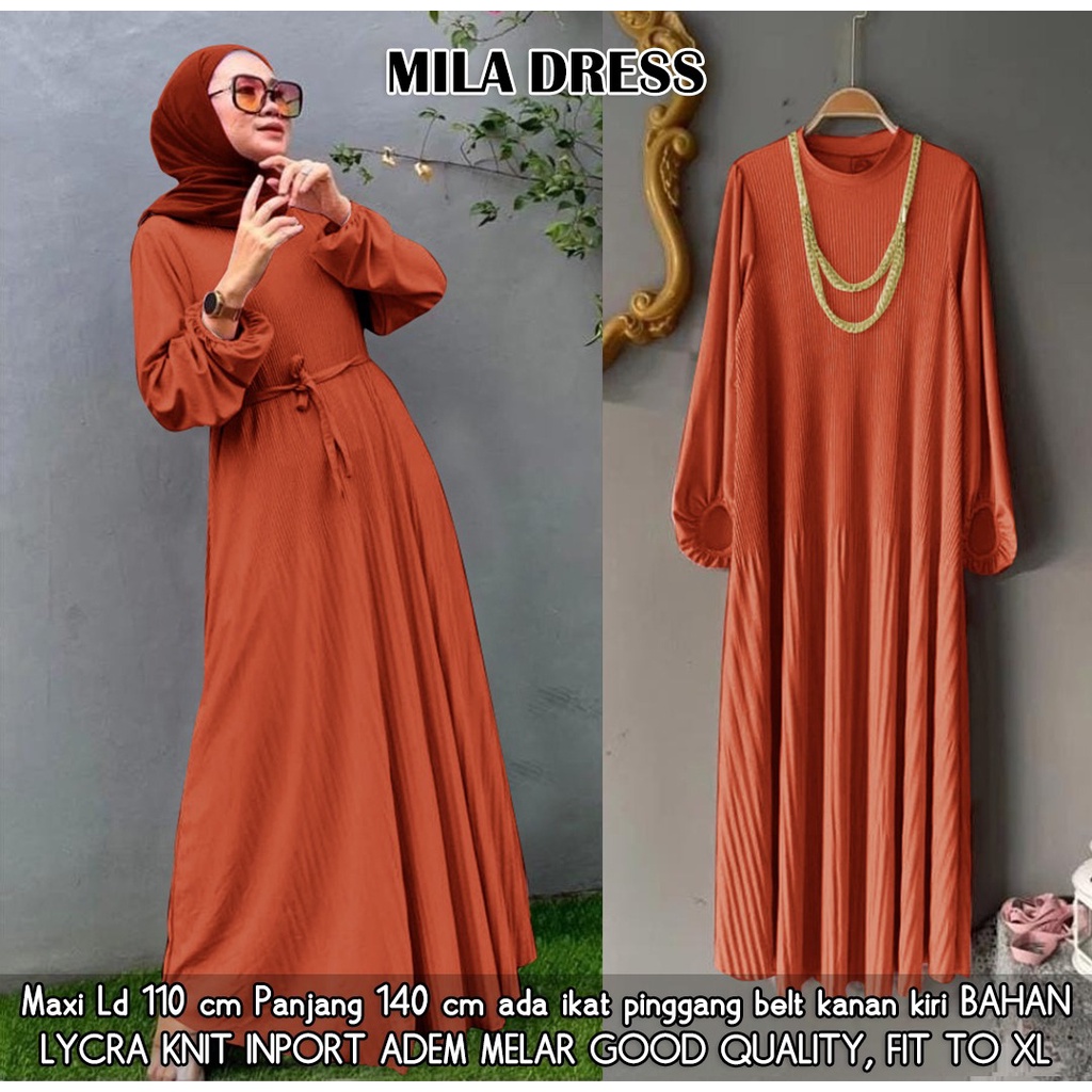MILA DRESS lycra knit