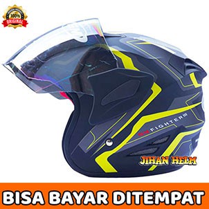 HELM / GM HELM / HELM GM / HELM GM FIGHTER GV2 YELLOW DOFT ORIGINAL SNI TERMURAH