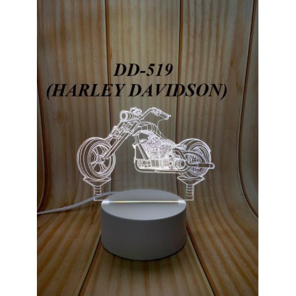 Lampu Tidur DD 519Lampu Hias 3D T ransparan Akrilik 3 Warna Tema Kartun DD 519