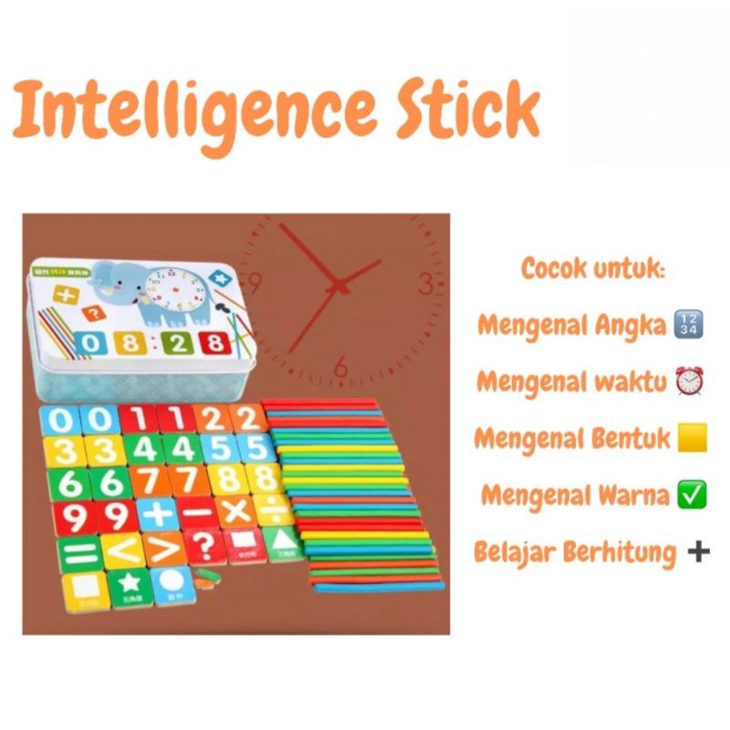 Mainan puzzle intelligence magnetik belajar berhitung ~ Intelligence Stick