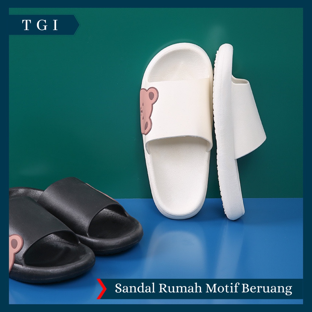 TGI - SANDAL SLIP ON BERUANG | SANDAL SLIP MOTIF BEAR SANDAL RUMAH BAHAN KARET PREMIUM | SANDAL KOREAN STYLE | SANDAL RUMAH LUCU | SANDAL RUMAH ANTI SLIP | SANDAL RUMAH PREMIUM | SANDAL PREMIUM | SANDAL HIGH QUALITY | SANDAL KARET | SANDAL JEPIT