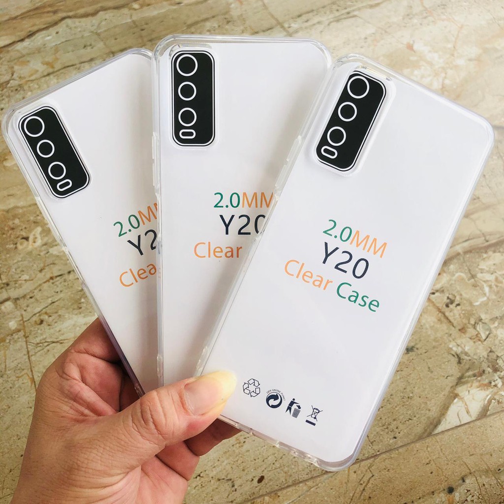 VIVO Y20 / Y20i Softcase Jelly Case 2.0mm Transparan