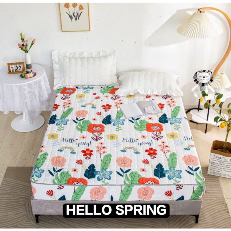 Sprei Waterproof Sprei Anti Ompol 180x200 200x200 160x200 120x200cm