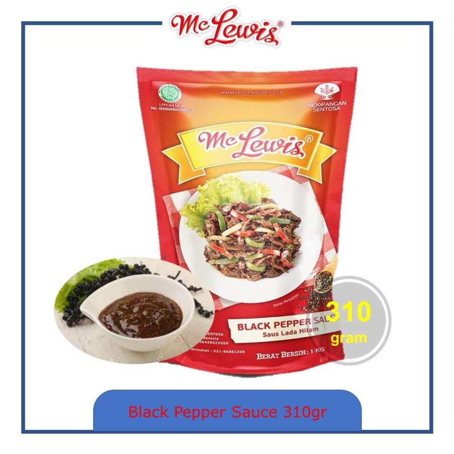

MCLEWIS Blackpepper Sauce 310gr Saus Lada Hitam