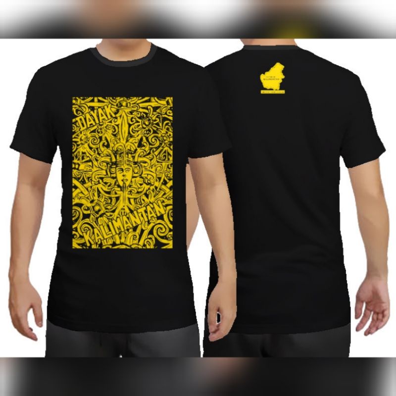 Baju Kaos Motif Suku Dayak Motif Khas Dayak Distro Kalimantan