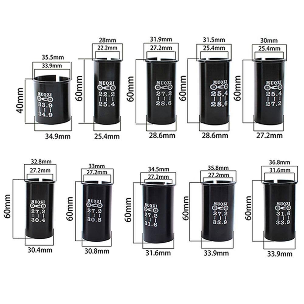 Lanfy Reducer Sleeve Road Bike MTB 27.2 Turn 30.8 27.2 To 28.6 Sepeda Seatpost Aksesoris 25.4 To 27.2 Konversi Lengan