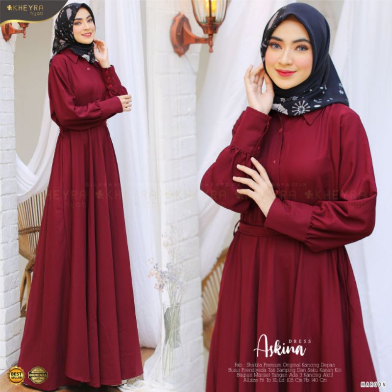 AZKINA DRESS BY KHEYRA HIJAB