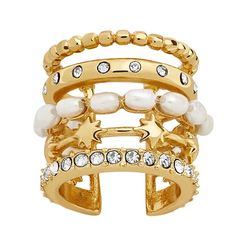 1pc Anting Klip Tanpa Tindik Hias Mutiara Bahan Zirkon Untuk Pria Dan Wanita