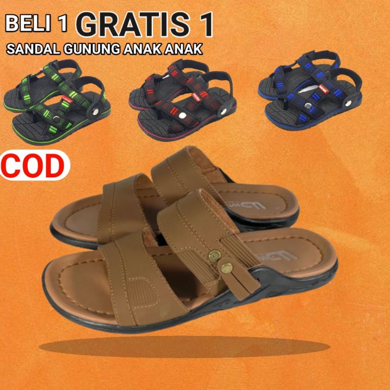 Sandal kulit asli Sandal Casual sandal kulit original sandal kulit pria asli
