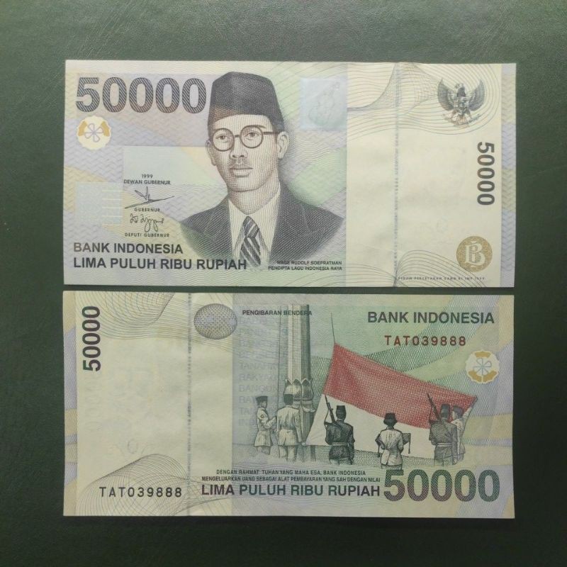 UANG KUNO INDO WR SUPRATMAN 50000 TAHUN 1999