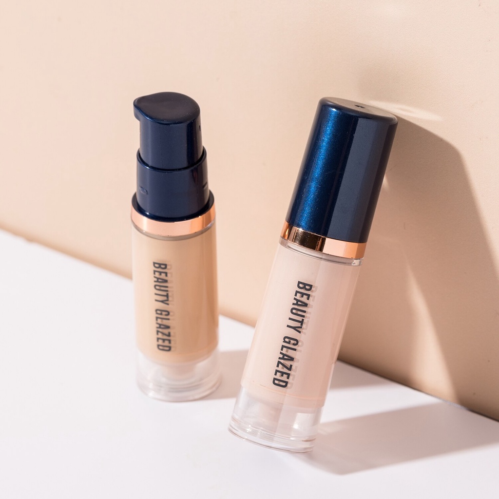 Beauty Glazed Liquid Foundation Full Coverage Foundation Beauty Glazed Base Makeup Alas Bedak Cair Beauty Glazed Foundation Cair