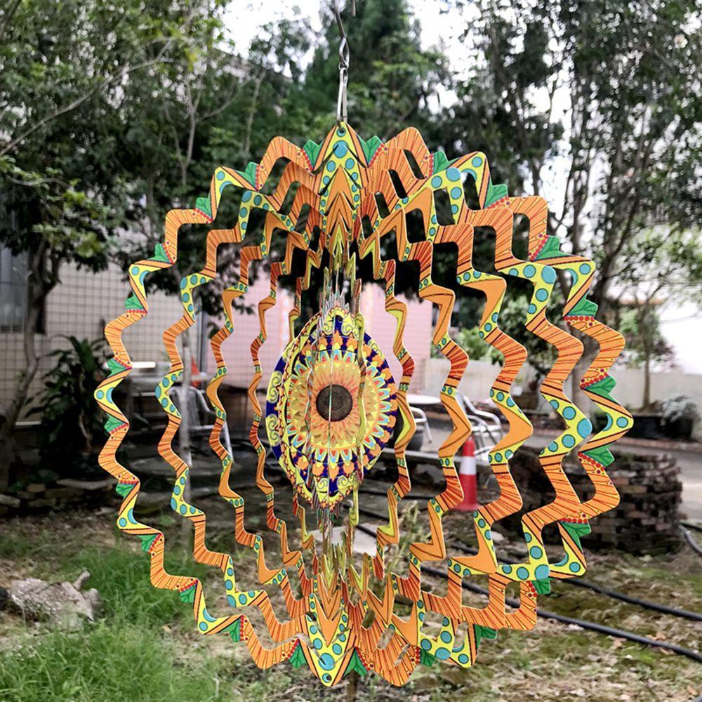 Solighter Wind Spinner Dekorasi Halaman 3D Dekorasi Taman Wind Chime