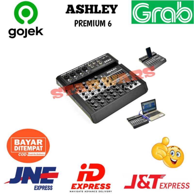 Mixer Audio Ashley Premium 6 Original 6 Channel Garansi Resmi