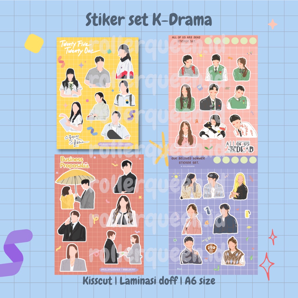 Ready Stock Stiker K-Drama | Business Proposal | Twenty Five Twenty One | All Of Us Are Dead | Our B