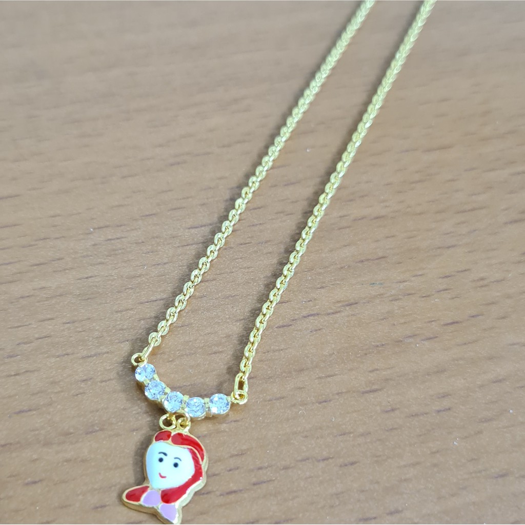 kalung anak2 gambar frozen 3 gram emas muda
