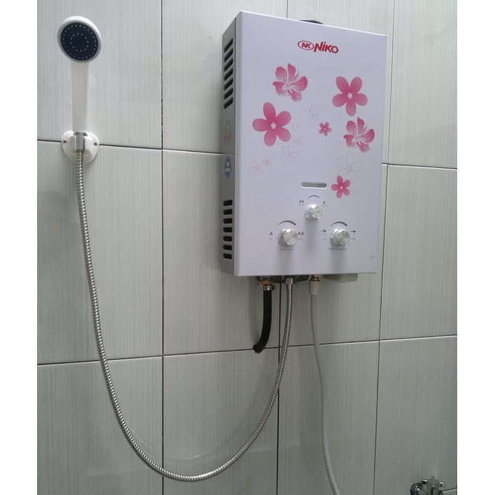 terlaris  produk [BEST SELLER] NIKO Gas Water Heater Pemanas Air Tempered Glass NK-6LN