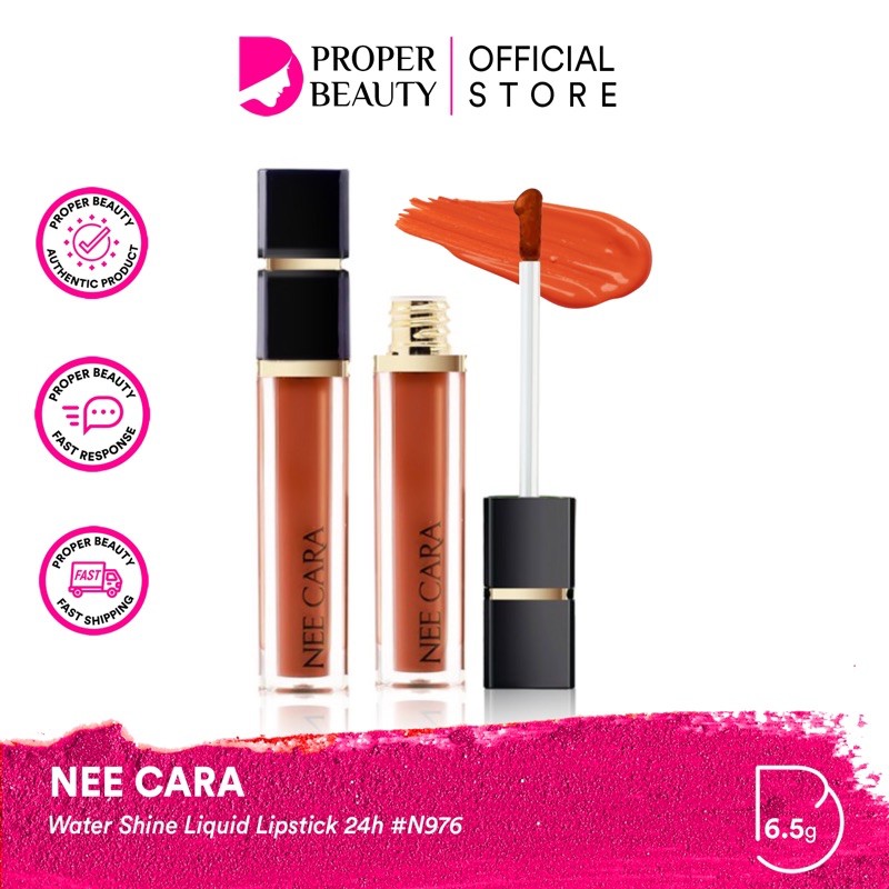 NEE CARA Water Shine Liquid Lipstick 24h #N976 Thailand / Lip Tint / Glossy / Be Colorful