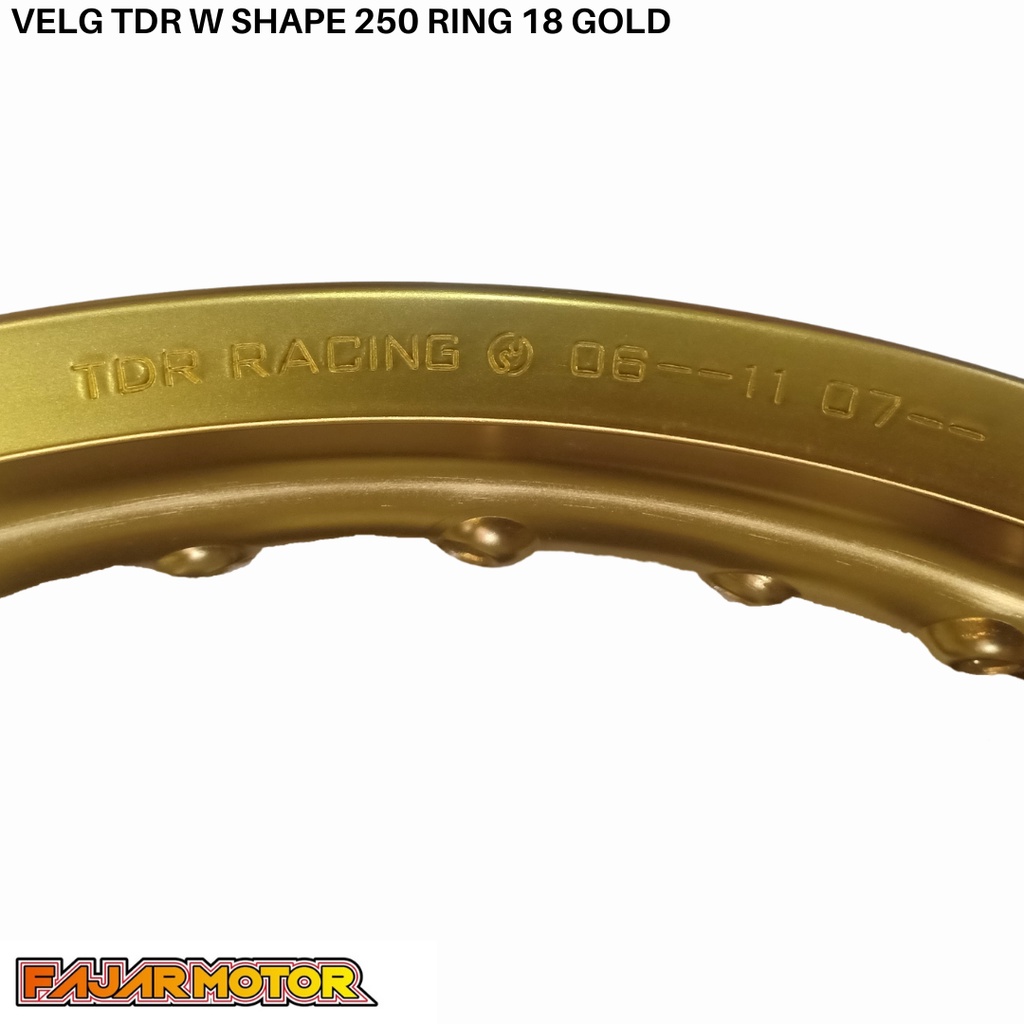 PROMO VELG TDR WM SHAPE 250 RING 18 GOLD