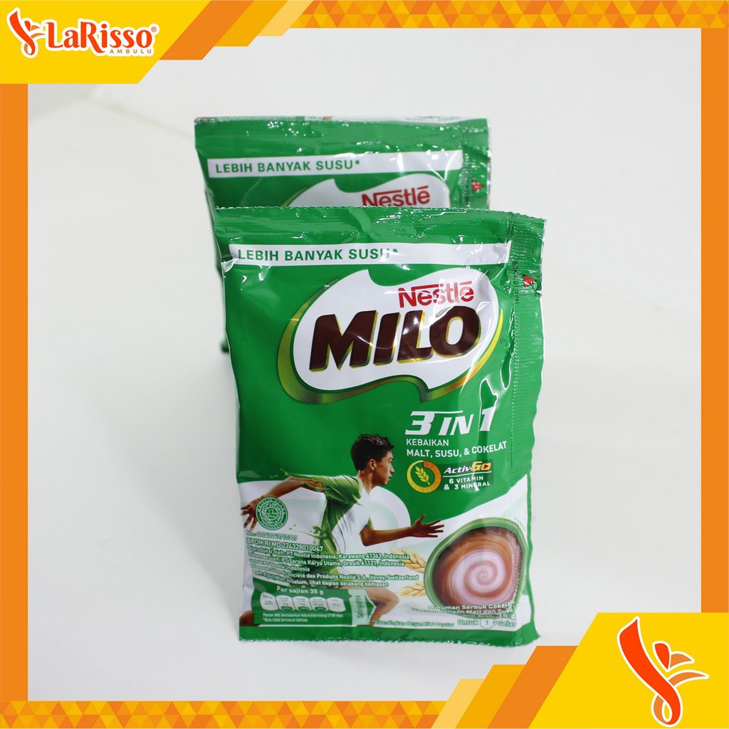 

NESTLE MILO 3 IN 1 SACHET 5X35GRAM SUSU BUBUK