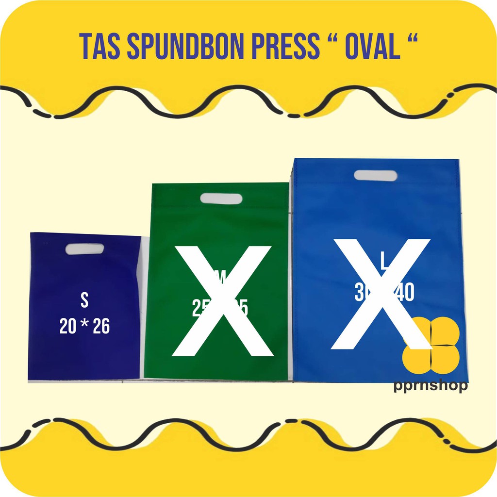 

TAS PRESS OVAL S 20 x 26 *HARGA PER 10 PCS / TAS SOUVENIR / TAS PROMOSI/ GOODIEBAG