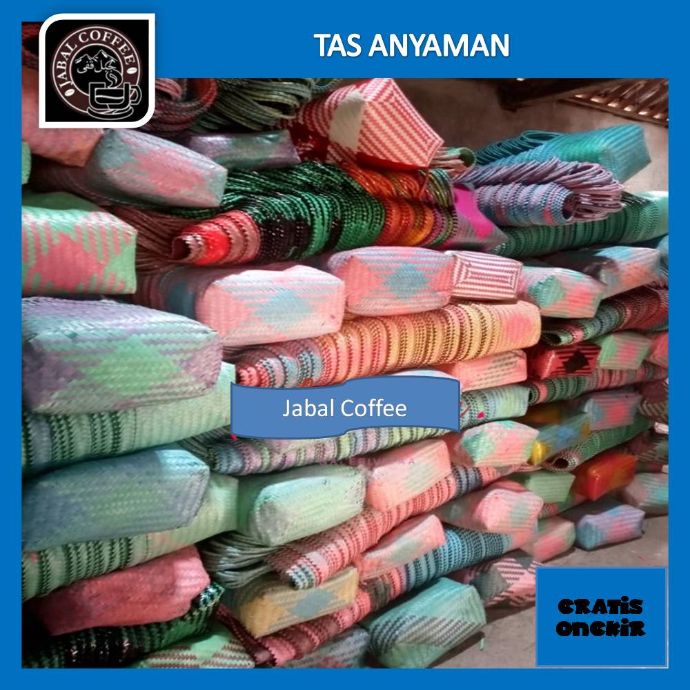 Tas Anyaman Plastik Motif Halus Kecil Size M / Tas Anyam Untuk Belanja / Tas Berkat Hajatan M 03