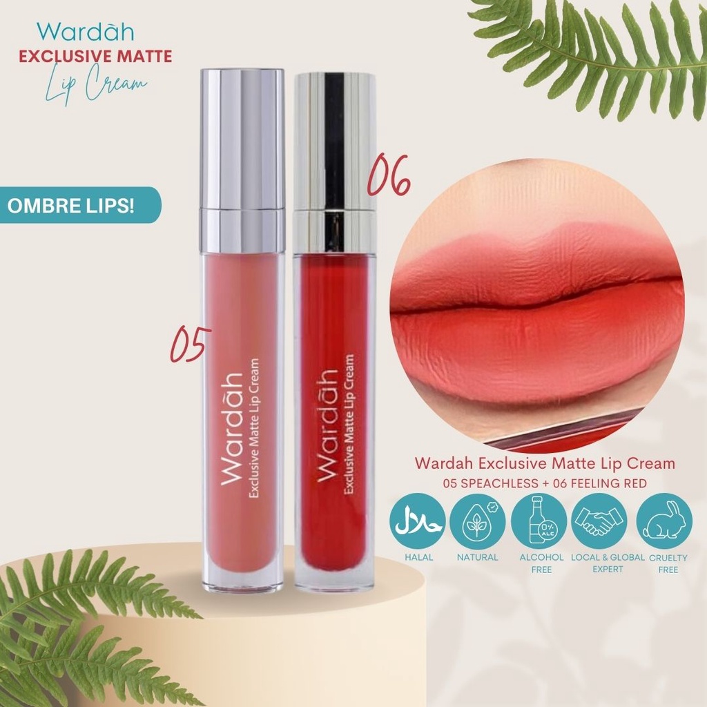 TERBARU!! Wardah Exclusive Matte Lip Cream Banyak Pilihan Warna Yang Cocok