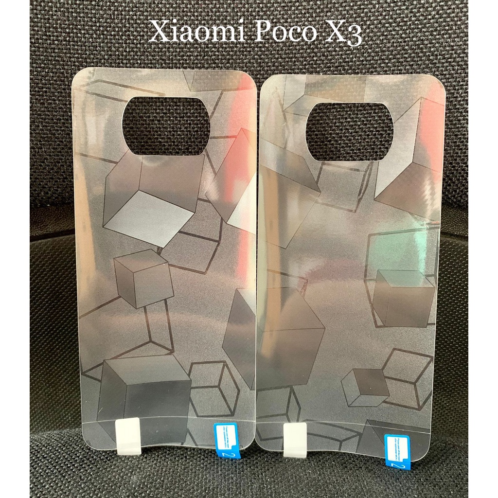 BACK SKIN GLITTER CUBE Xiaomi Redmi 10 4G Note 10 10S 10Pro 11 11S 11 Pro Poco X3 X3 NFC X3 Pro M4 Pro 4G Mi 11T 11T Pro Mi 11 Lite Garskin