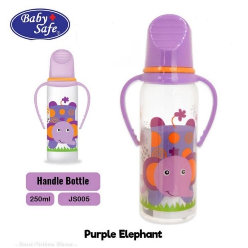 Baby Safe Feeding Bottle With Handle Botol Susu 250 ml (JS005)