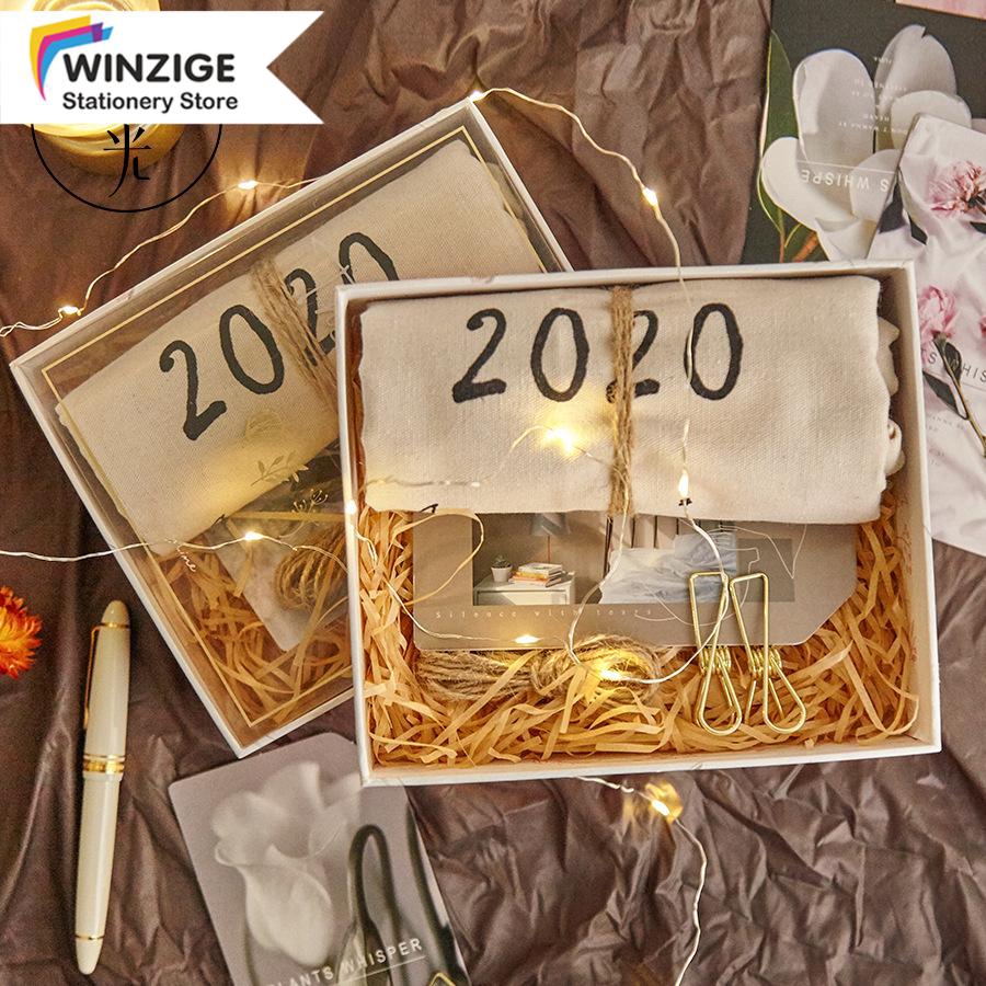 Winzige 2020 Linen Wall Calendar Set Ins Planner Journal Life For