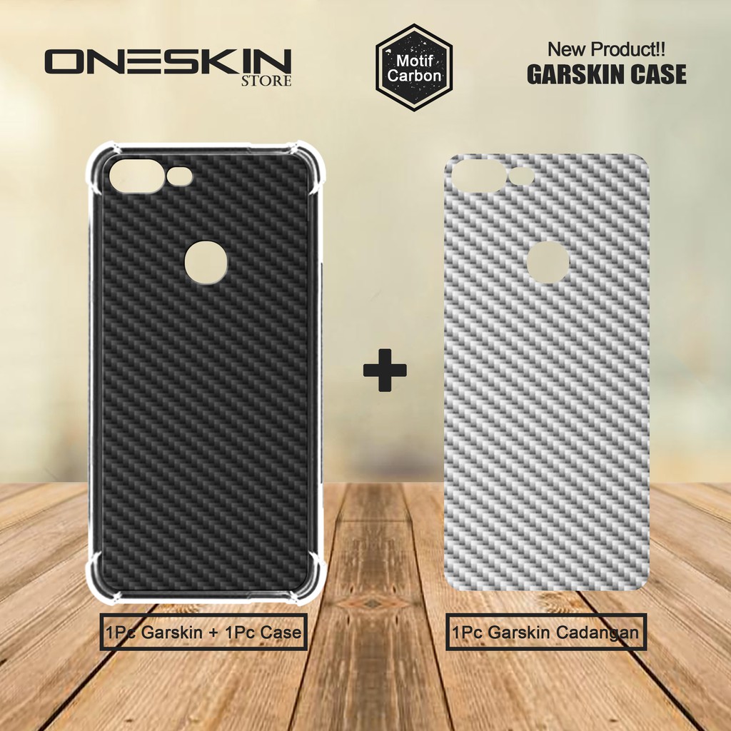 Garskin Case Anticrack Bahan Carbon 1 Set Garskin Case &amp; 1 Pc Garskin