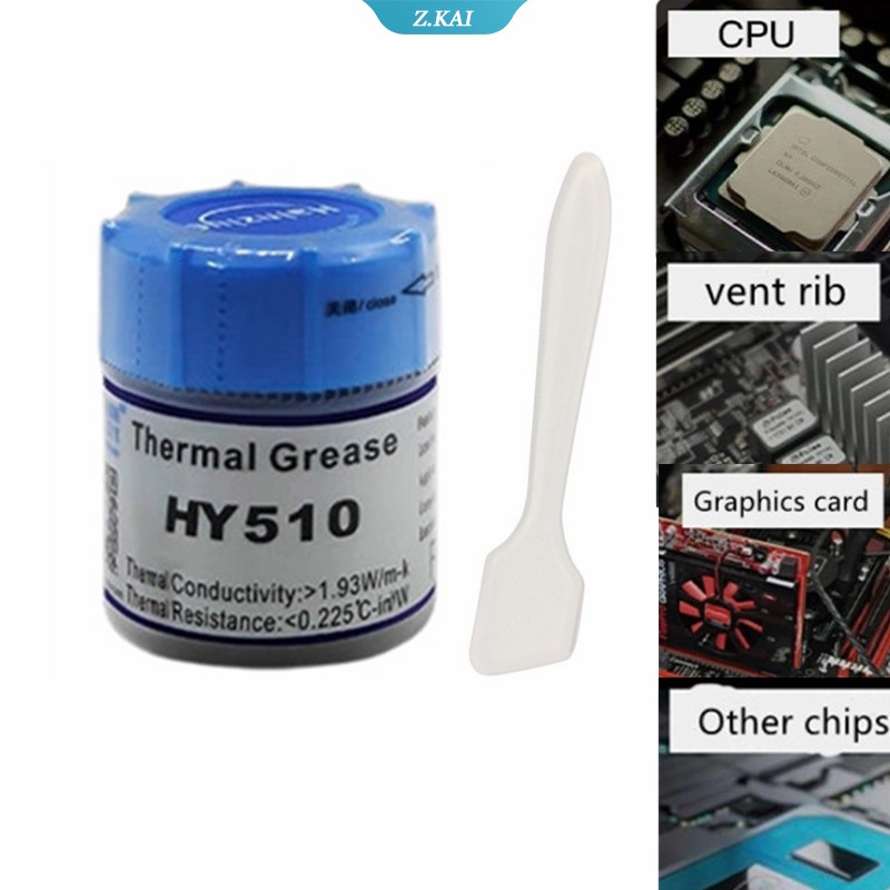 Hy510 10g 1.93W Termopaste Pasta Compound Penghilang Panas Untuk Kipas Pendingin CPU