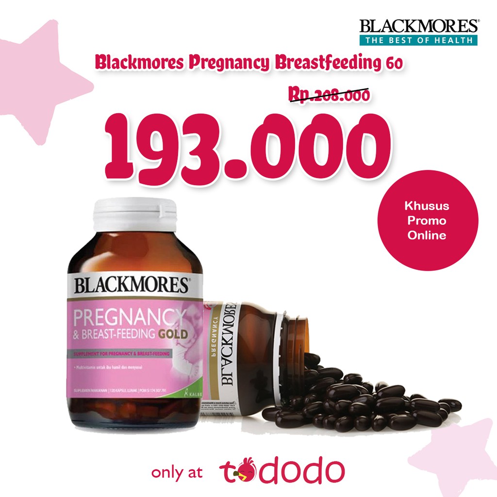 PROMO BLACKMORES PREGNANCY 60 CAPSULES Shopee Indonesia
