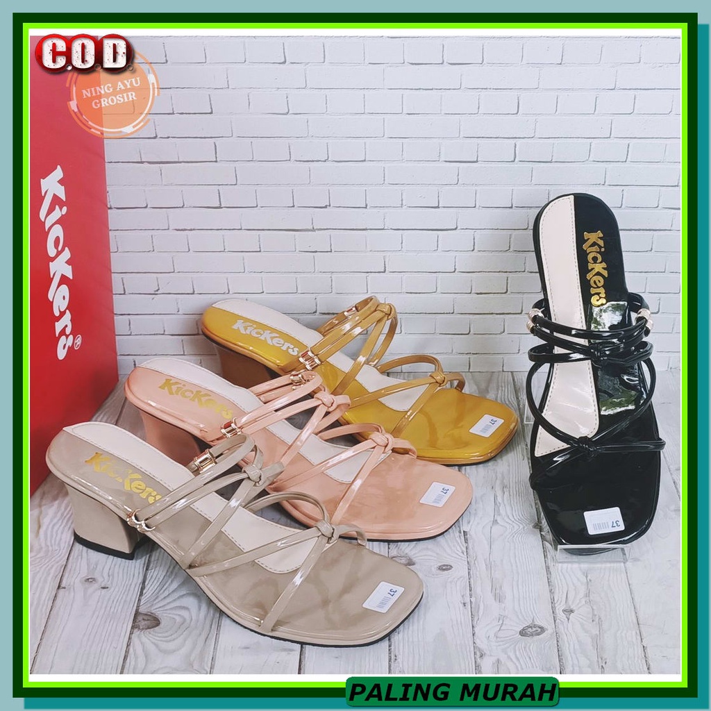 Wejes Wanita Elegan Sepatu Wejes Cewek Remaja Dewasa Sepatu Perem VK169 Wedges Sandal Wanita Tali