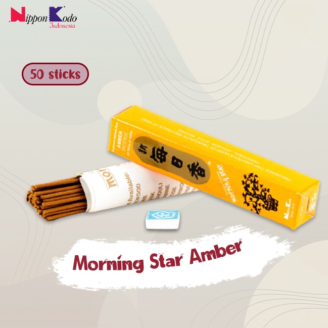 Dupa/hio Jepang wangi harum aromaterapi Morning Star Amber 50 stick