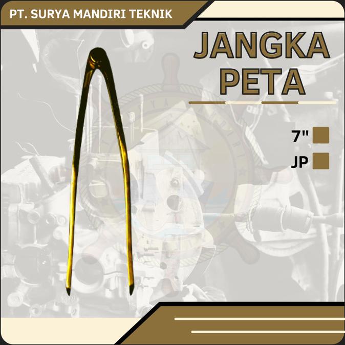 

*****] JANGKA PETA LAUT 7" KUNINGAN