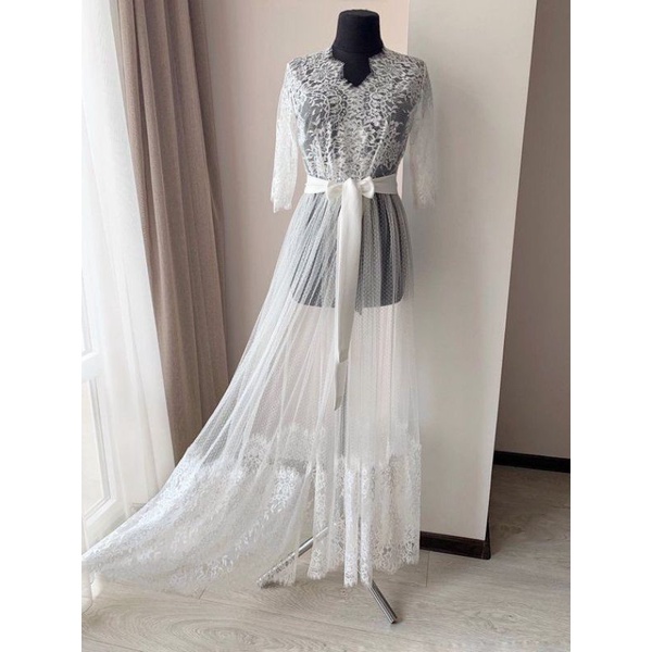 annesa robe by kirana ||kimono pengantin || robe ||kimono lace ||bridesmid