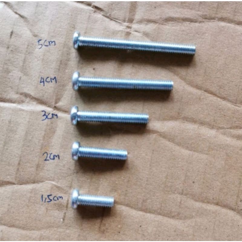 Baut JP 4 mm atau Kunci 6 Berbagai Ukuran Ready Bandung
