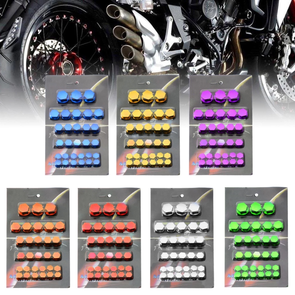 Motorcycle Modified Accessories Head Screw Cover Decoration Scooter Screw Cap Lid Auto Replacement Parts