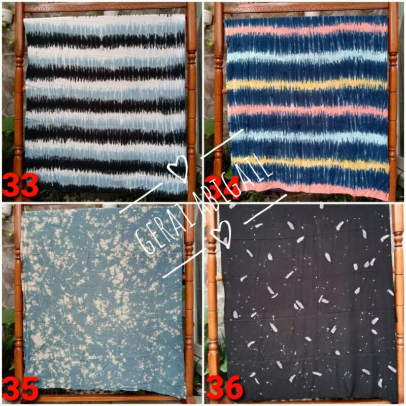 kain tie dye kain shibori rayon premium