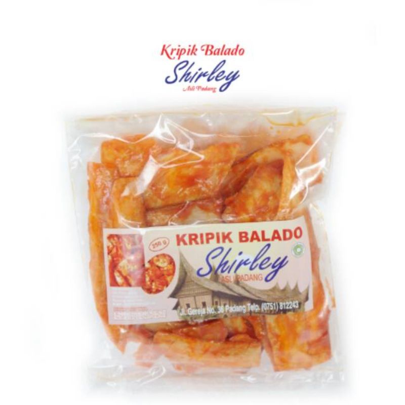 

Shirley Keripik Singkong Balado Pedas Asli Padang 250gr