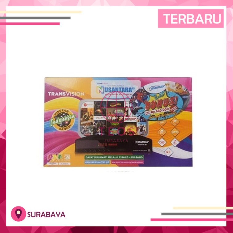 Terbaik Transvision Receiver Parabola Nusantara Strawberry HD TEOS