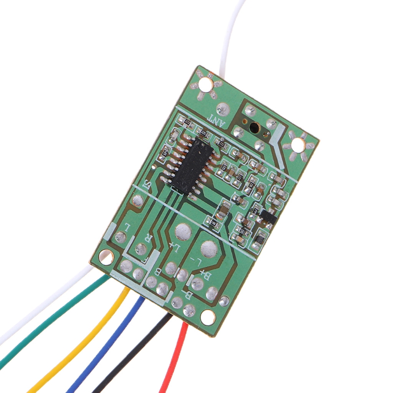 4CH 40MHz Remote Transmitter &amp; Receiver Board dengan Antena untuk Robot Mobil RC DIY