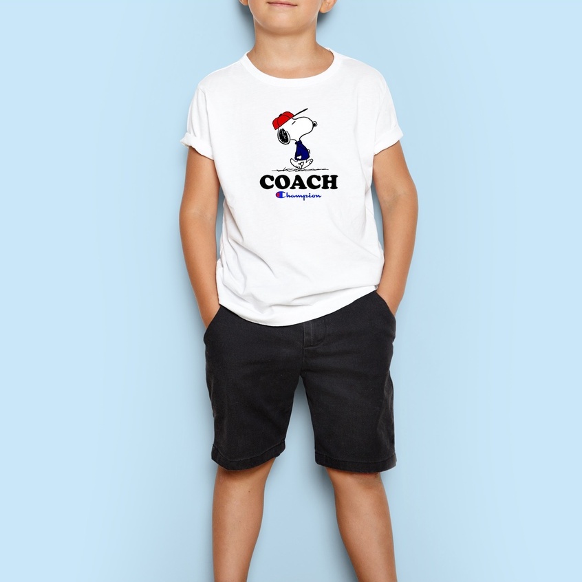 baju anak peanuts coach champion