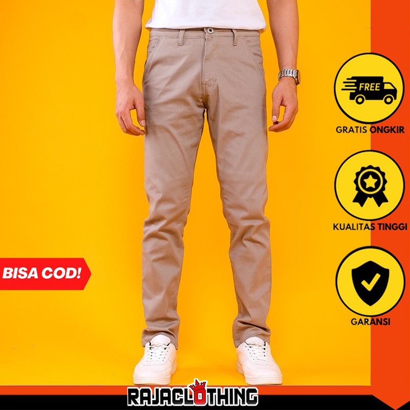 RCL - CELANA CHINO SKINY PANJANG ORIGINAL MOCCA S.M.L.XL 27 s/d 34