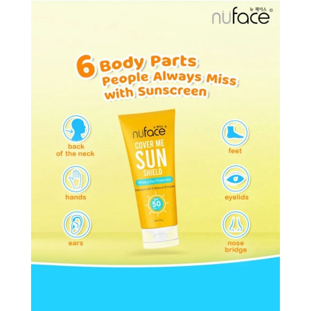 Sunscreen Nuface | Cover Me Shield Sunscreen Nuface