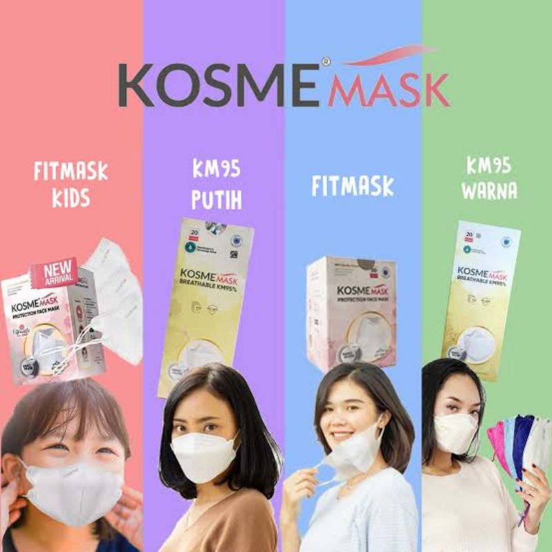 MS GLOW Masker Kosme Fit Mask Dengan Nano Silver | Ms Glow Jogja